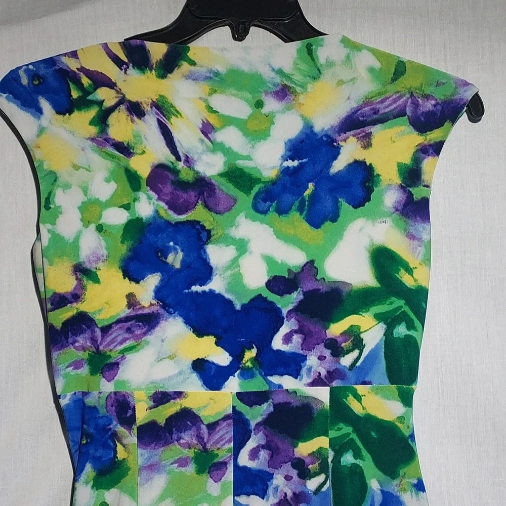 Lauren Ralph Lauren floral pattern sleeveless dress size 2 - Picture 5 of 7